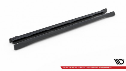 Prahové lišty Škoda Karoq Sportline Mk1 Facelift černý lesklý plast