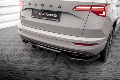 Spoiler zadního nárazniku Škoda Karoq Sportline Mk1 Facelift carbon look