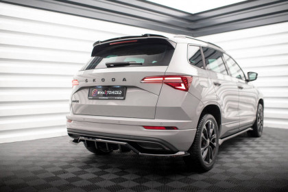 Prodloužení spoileru Škoda Karoq Sportline Mk1 Facelift černý lesklý plast