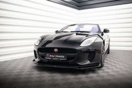 Spojler pod nárazník lipa V.2 Jaguar F-Type Mk1 Facelift černý lesklý plast