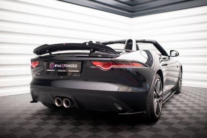 Prodloužení spoileru Jaguar F-Type Mk1 Facelift černý lesklý plast