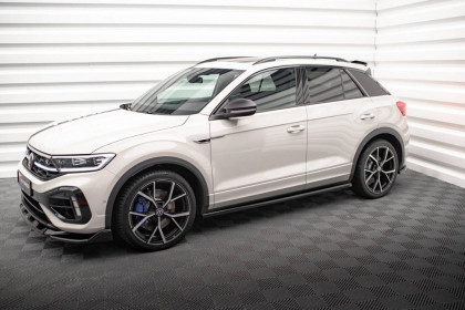 Prahové lišty Volkswagen T-Roc R Mk1 černý lesklý plast