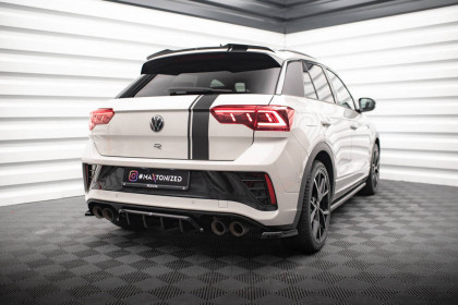 Spoiler zadního nárazniku Volkswagen T-Roc R Mk1 černý lesklý plast