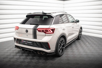 Splittery zadní boční Volkswagen T-Roc R Mk1 černý lesklý plast