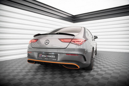 Prodloužení spoileru Mercedes-Benz CLA Coupe C118 černý lesklý plast