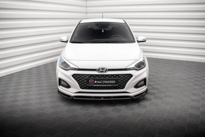 Spojler pod nárazník lipa V.2 Hyundai I20 Mk2 Facelift černý lesklý plast