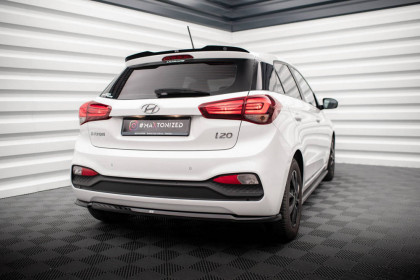 Prodloužení spoileru Hyundai I20 Mk2 Facelift černý lesklý plast