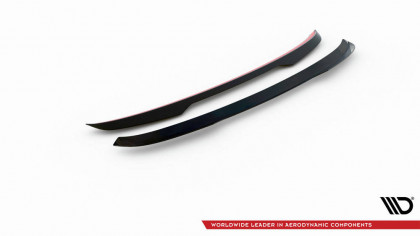 Prodloužení spoileru Hyundai I20 Mk2 Facelift černý lesklý plast