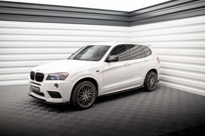 Prahové lišty BMW X3 M-Pack F25 černý lesklý plast