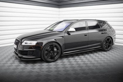 Prahové lišty V.2 Audi RS6 Avant C6 carbon look