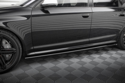 Prahové lišty V.2 Audi RS6 Avant C6 carbon look