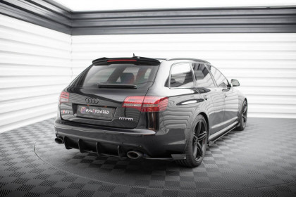 Splittery zadní boční Street Pro + flaps Audi RS6 Avant C6 černé