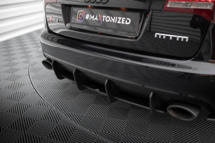 Spoiler zadního nárazníku Street pro Audi RS6 Avant C6 černo červený