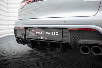Spoiler zadního nárazniku Porsche Macan Mk1 Facelift 2 carbon look
