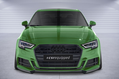 Spoiler pod přední nárazník CSR CUP pro Audi A3 S-Line / S3 8V - carbon look lesklý