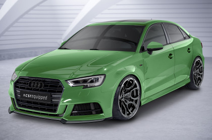 Spoiler pod přední nárazník CSR CUP pro Audi A3 S-Line / S3 8V - carbon look lesklý