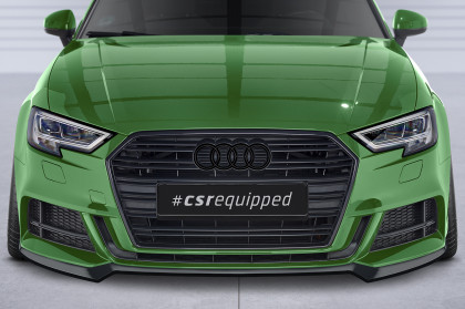 Spoiler pod přední nárazník CSR CUP pro Audi A3 S-Line / S3 8V - carbon look lesklý