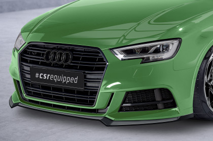 Spoiler pod přední nárazník CSR CUP pro Audi A3 S-Line / S3 8V - carbon look lesklý