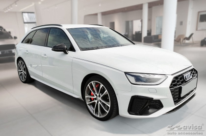 Nerezová ochranná lišta zadního nárazníku Strong edition pro AUDI A4 B9 Avant /S -line 2015- stříbrná 