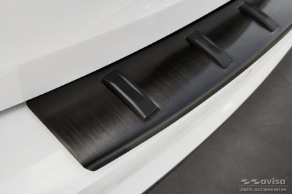 Nerezová ochranná lišta zadního nárazníku Strong edition pro AUDI A4 B9 Avant /S -line 2015- černá