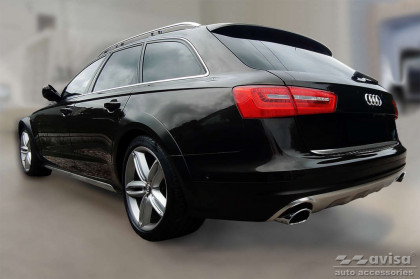 Ochranná lišta zadního nárazníku pro AUDI A6 C7 Allroad 2012-208 - karbonová