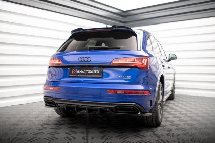 Prodloužení spoileru Audi Q5 S-Line SUV Mk2 Facelift carbon look