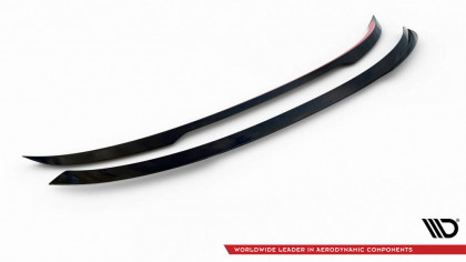 Prodloužení spoileru spodní Audi SQ5 Sportback Mk2 Facelift černý lesklý plast