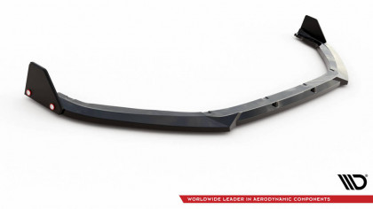 Spojler pod nárazník lipa V.1 + flaps Peugeot 208 GT Mk2 černý lesklý plast