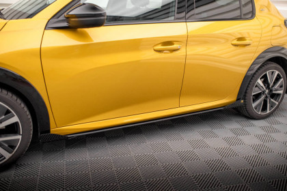 Prahové lišty Street pro + flaps Peugeot 208 GT Mk2 černo červené