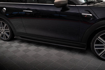 Prahové lišty Mini Cooper S F56 Facelift černý lesklý plast