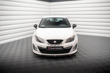 Street pro spojler pod nárazník lipa Seat Ibiza Sport Coupe Mk4 černo červený