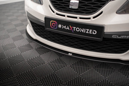 Street pro spojler pod nárazník lipa Seat Ibiza Sport Coupe Mk4 černo červený