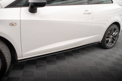 Prahové lišty Street pro Seat Ibiza Sport Coupe Mk4 černo červené