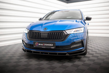 Spojler pod nárazník lipa V.1 Škoda Octavia Sportline Mk4 carbon look