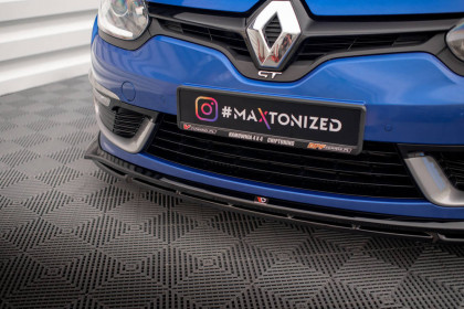 Spojler pod nárazník lipa Renault Megane GT Line Grandtour Mk3 Facelift černý lesklý plast