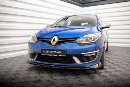 Spojler pod nárazník lipa Renault Megane GT Line Grandtour Mk3 Facelift černý lesklý plast