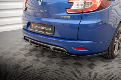 Spoiler zadního nárazniku Renault Megane GT Line Grandtour Mk3 Facelift černý lesklý plast