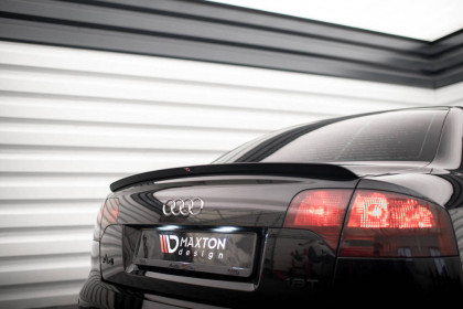 Prodloužení spoileru Audi A4 Sedan S-Line B7 černý lesklý plast