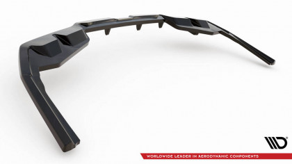 Spoiler zadního nárazniku V.1 BMW i4 M-Pack G26 černý lesklý plast