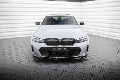 Spojler pod nárazník lipa V.1 BMW 3 M340i / M-Pack G20 / G20 Facelift černý lesklý plast