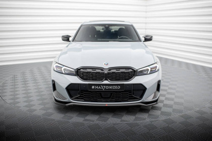 Spojler pod nárazník lipa V.2 BMW 3 M340i / M-Pack G20 / G20 Facelift černý lesklý plast
