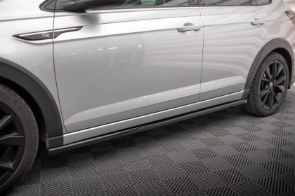 Prahové lišty Volkswagen Taigo R-Line Mk1 černý lesklý plast