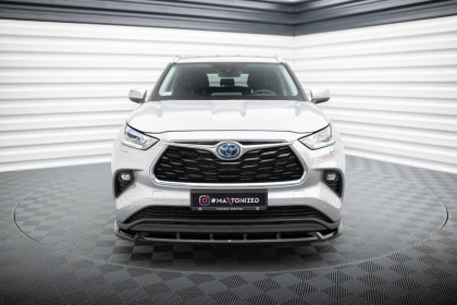 Spojler pod nárazník lipa Toyota Highlander Mk4 černý lesklý plast