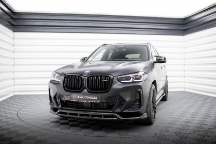 Spojler pod nárazník lipa BMW X3 M-Pack G01 Facelift černý lesklý plast