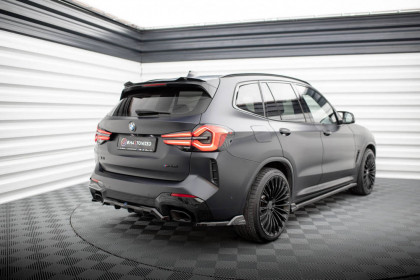 Splittery zadní boční BMW X3 M-Pack G01 Facelift černý lesklý plast
