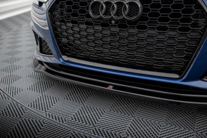 Spojler pod nárazník lipa V.2 Audi A4 Competition B9 Facelift černý lesklý plast