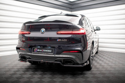 Spoiler zadního nárazniku V.2 BMW X4 M-Pack G02 černý lesklý plast