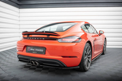 Splittery zadní boční Porsche 718 Cayman 982c černý lesklý plast