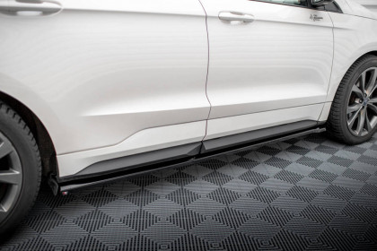 Prahové lišty Ford Edge Sport Mk2 černý lesklý plast