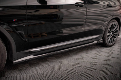 Prahové lišty BMW X3 G01 černý lesklý plast
